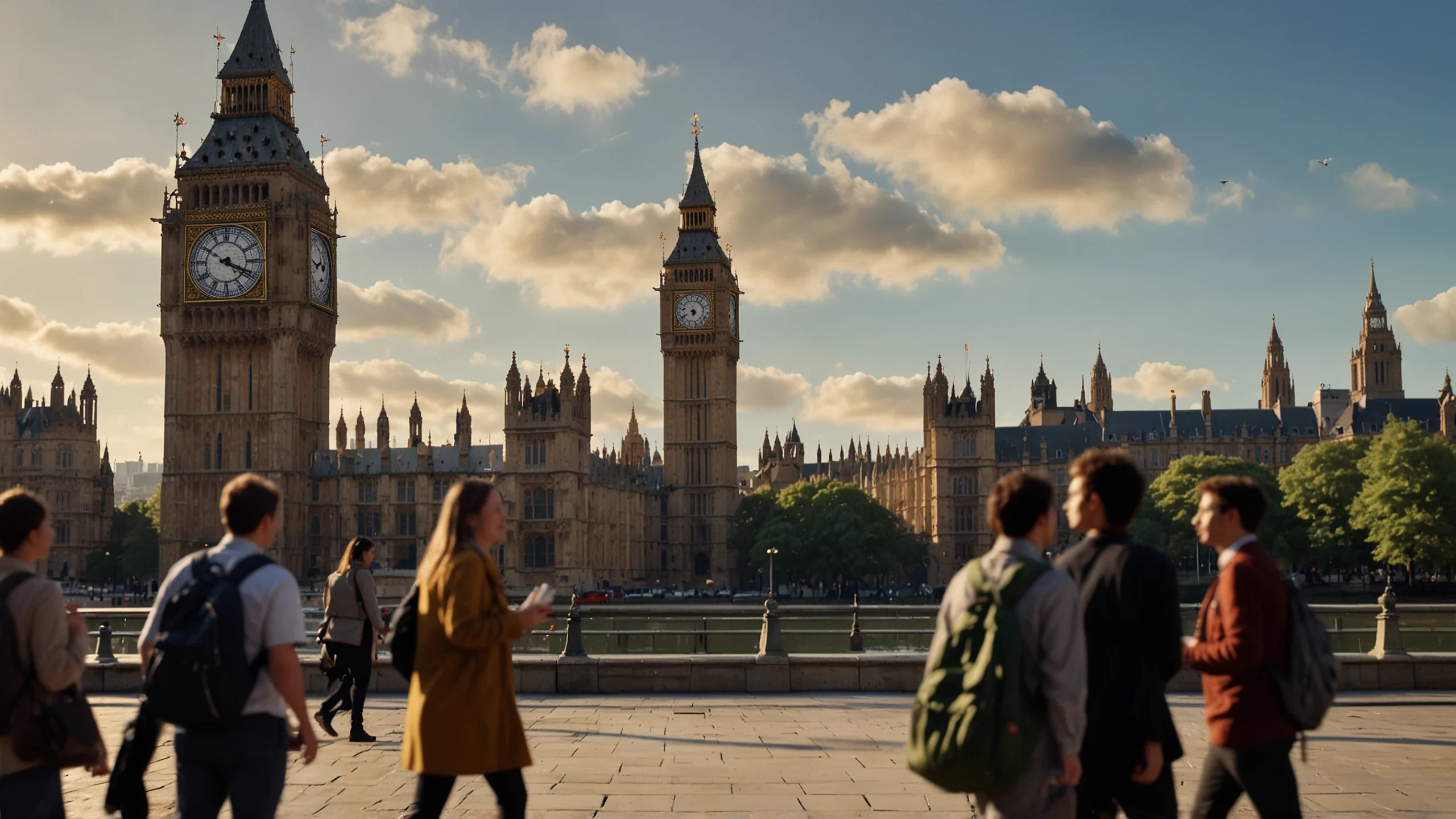 *Tháp đồng hồ Big Ben ở London - nét đặc trưng đầy cuốn hút của Vương Quốc Anh.*